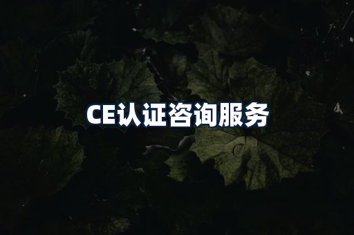CE认证咨询服务